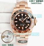Clean New Swiss Clone Rolex Cal.3285 GMT Master II Gain Weight Tiger Iron Rose Gold Watch 
